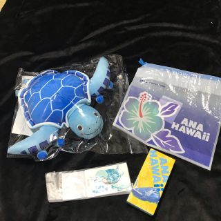 エーエヌエー(ゼンニッポンクウユ)(ANA(全日本空輸))の新品 ANA フライングホヌ ぬいぐるみ A380 ANA ラゲージタグ (ノベルティグッズ)