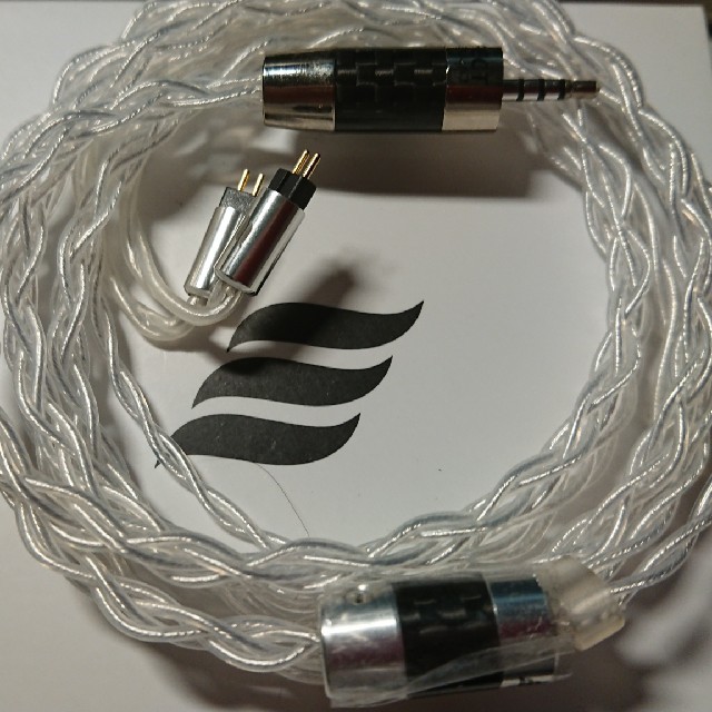 effect audio Thor Silver cable 2.5mm  スマホ/家電/カメラのオーディオ機器(ヘッドフォン/イヤフォン)の商品写真