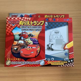 ディズニー(Disney)のカーズ ぬりえトランプ 新品未使用(トランプ/UNO)