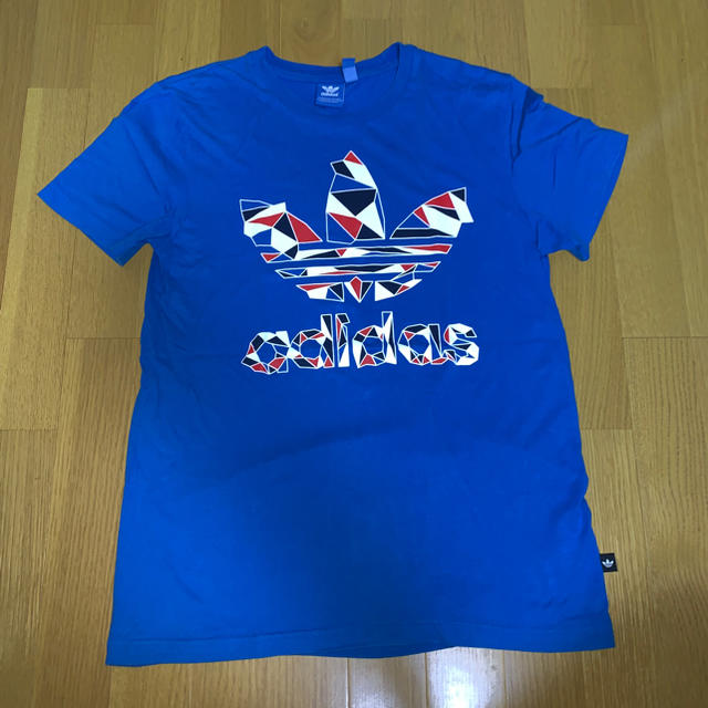 adidas(アディダス)の●adidas originals・青Ｔシャツ・メンズL メンズのトップス(Tシャツ/カットソー(半袖/袖なし))の商品写真