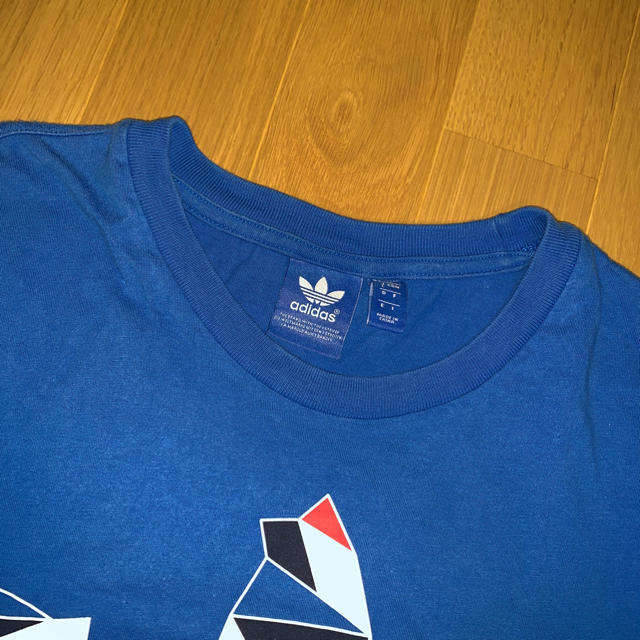 adidas(アディダス)の●adidas originals・青Ｔシャツ・メンズL メンズのトップス(Tシャツ/カットソー(半袖/袖なし))の商品写真