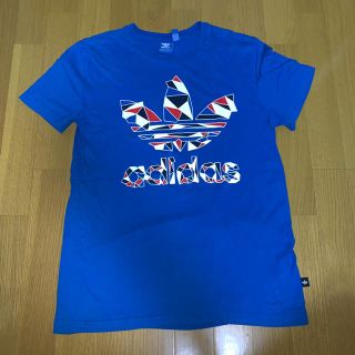 アディダス(adidas)の●adidas originals・青Ｔシャツ・メンズL(Tシャツ/カットソー(半袖/袖なし))