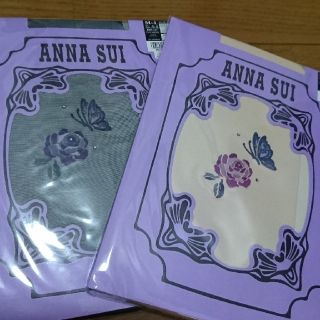 アナスイ(ANNA SUI)の【りん様専用】②ANNA SUIバタフライ&ローズ柄のストッキング２足セット(タイツ/ストッキング)