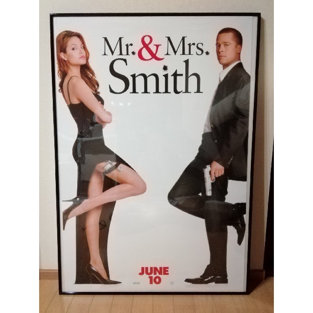 Mr.& Mrs.スミス 特大 ポスター 101.5cm×68.5cmの通販 by タラリスト｜ラクマ