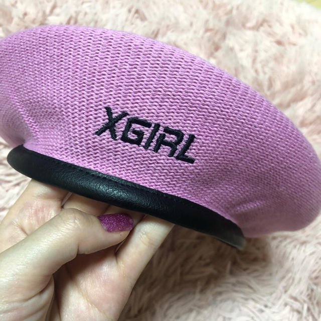 X-girl(エックスガール)のX-girl ベレー帽 レディースの帽子(ハンチング/ベレー帽)の商品写真