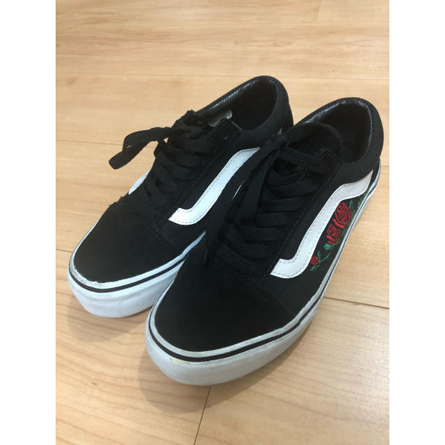 vans オールドスクール ローズ プラットフォームスニーカー