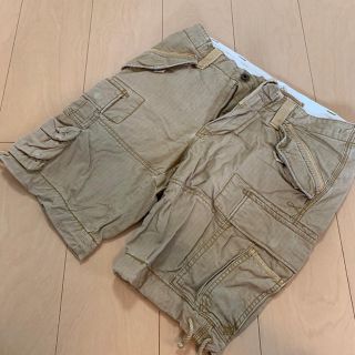 ポロラルフローレン(POLO RALPH LAUREN)の美品◆ポロラルフローレン ウォッシュドミリタリーハーフパンツ 30 ベージュ(ショートパンツ)