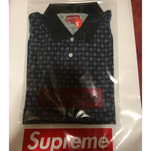 安い割引 SUPREME supreme PREOWNED SUMMER Rib l/s SUPREME foulard polo SHIRT  Ｌsize トップス