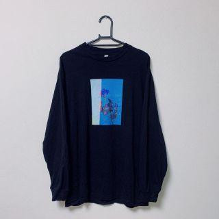 ドレスドアンドレスド(DRESSEDUNDRESSED)のFlowis Blue rose T (cian) ロンT Tシャツ(Tシャツ/カットソー(七分/長袖))