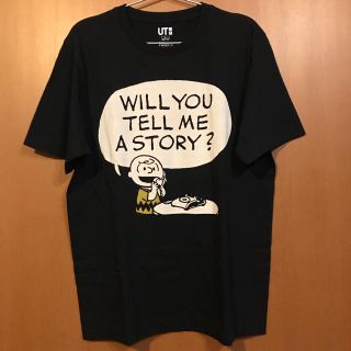 ピーナッツ(PEANUTS)のUNIQLO×PEANUTS【新品未使用】チャーリーブラウンTシャツ メンズL(Tシャツ/カットソー(半袖/袖なし))