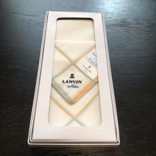 ランバンオンブルー(LANVIN en Bleu)のLANVIN 新品未使用 メンズハンカチ ランバン(ハンカチ/ポケットチーフ)