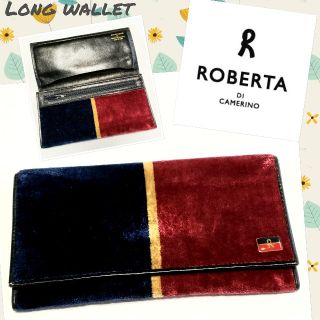 ロベルタディカメリーノ(ROBERTA DI CAMERINO)の♡Roberta di Camerino♡長財布 革財布 ベルベット素材(財布)