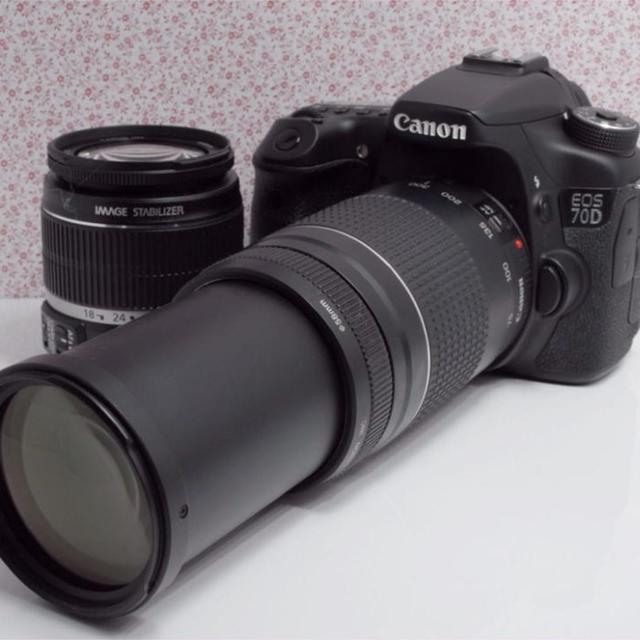 開梱 設置?無料 】 Canon - セット ダブルズーム 70D EOS 【人気の