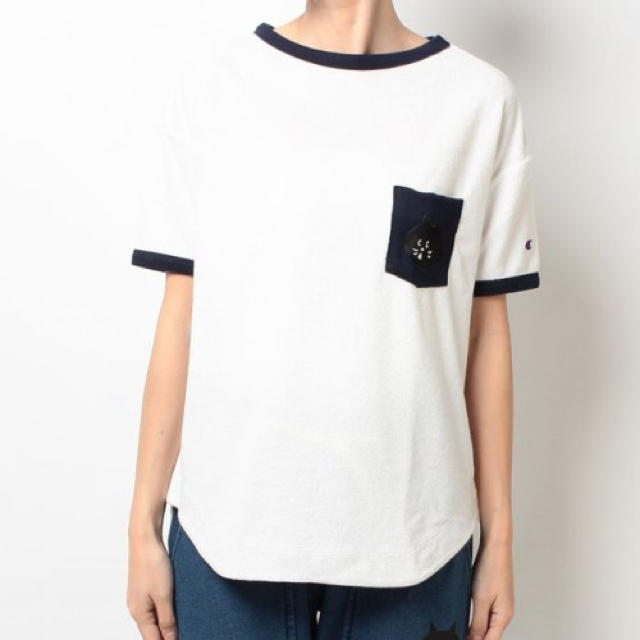 Ne-net(ネネット)のにゃー✖︎チャンピオン コラボTシャツ レディースのトップス(Tシャツ(半袖/袖なし))の商品写真
