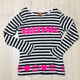 ベビードール(BABYDOLL)のベビードール ボーダー ロンT 140(Tシャツ/カットソー)