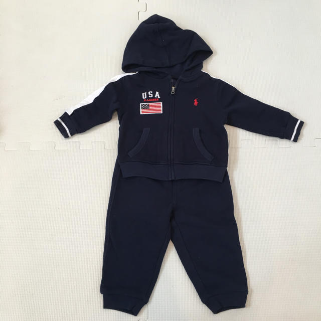 Ralph Lauren(ラルフローレン)の新品 ラルフローレン セットアップ ネイビー キッズ 子供 12M キッズ/ベビー/マタニティのベビー服(~85cm)(その他)の商品写真