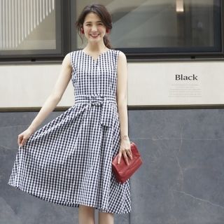 トッコ(tocco)の【tocco closet(トッコクローゼット) 】訳ありギンガムチェックワンピ(ひざ丈スカート)