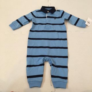 ラルフローレン(Ralph Lauren)の新品 ラルフローレン  ロンパース ブルー 9M (ロンパース)