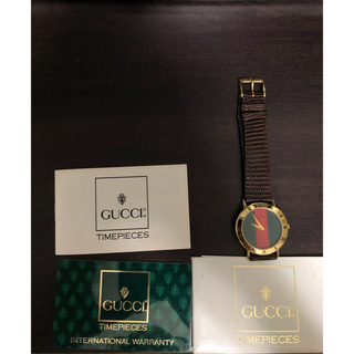 グッチ(Gucci)の美品 GUCCI メンズ シュリーライン(腕時計(アナログ))