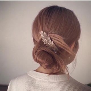 ロンハーマン(Ron Herman)の美品 PLUIE フェザー L バレッタ(バレッタ/ヘアクリップ)