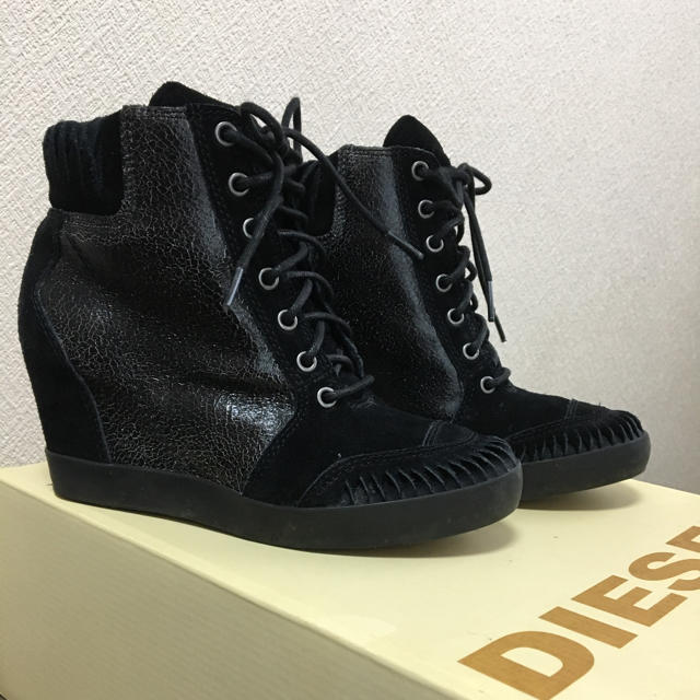 DIESEL✴︎23cm レディース ショートブーツ スウェード - ブーツ