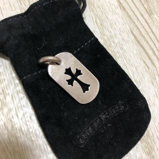 クロムハーツ(Chrome Hearts)の美品 クロムハーツ カットアウト ドッグタグ スモール(ネックレス)