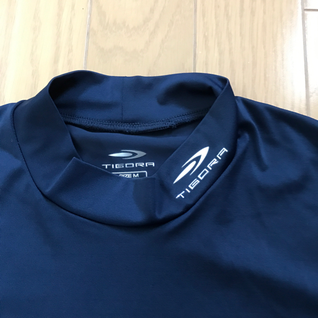 TIGORA(ティゴラ)のティゴラ　TIGORA　モックスポーツTシャツ　Mサイズ　ネイビー メンズのトップス(Tシャツ/カットソー(半袖/袖なし))の商品写真