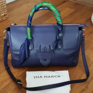 TILA MARCH トートバッグ　スカーフ付き