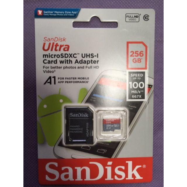 SanDisk microSDカード ウルトラ256GBアダプタ付き☆5