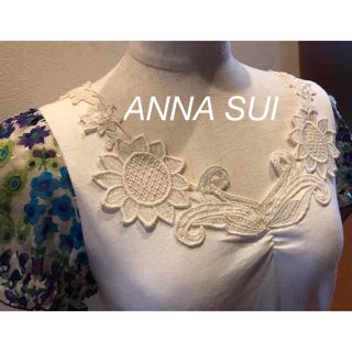 アナスイ(ANNA SUI)の新品 ANNA SUI USA製 XSサイズ 半袖トップ タグ付　(カットソー(半袖/袖なし))