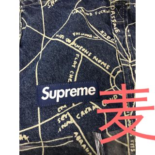 シュプリーム(Supreme)のsupreme デニムトート Gonz Map Denim Tote ブルー(トートバッグ)