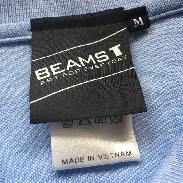 BEAMS(ビームス)のBEAMS ポロシャツ Mサイズ 水色とグレーの2着セット　美品 メンズのトップス(ポロシャツ)の商品写真