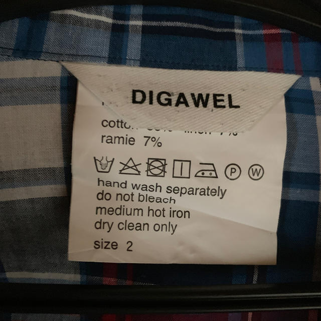 DIGAWEL(ディガウェル)のDIGAWEL  C/R CHECK BLOUSON 077 19ss メンズのジャケット/アウター(ブルゾン)の商品写真