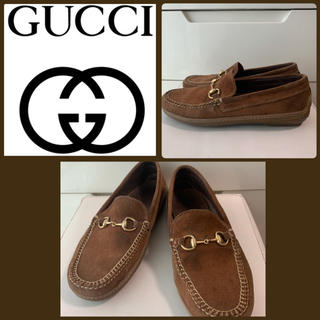 グッチ(Gucci)のGUCCI ブラウンレザー  ビットローファー(ローファー/革靴)