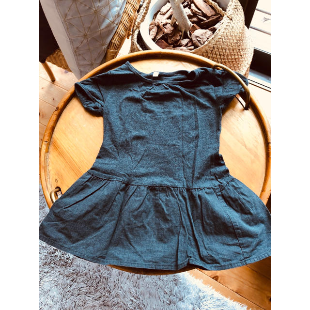 MUJI (無印良品)(ムジルシリョウヒン)の無印girl'sチュニック キッズ/ベビー/マタニティのキッズ服女の子用(90cm~)(ワンピース)の商品写真