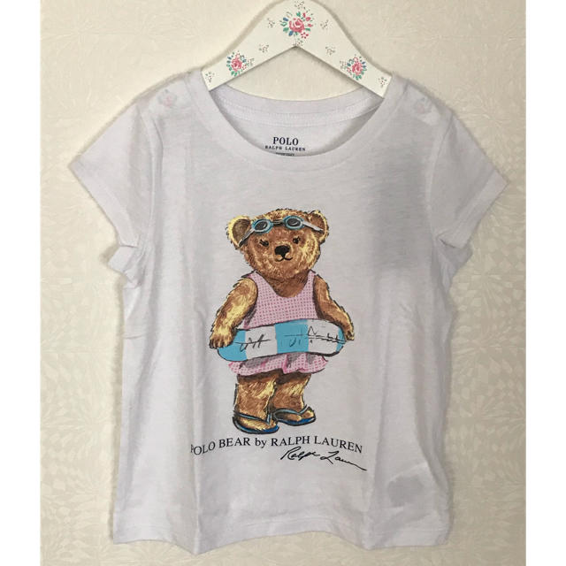 POLO RALPH LAUREN(ポロラルフローレン)の新品⭐️Ralph LaureポロベアTシャツ100 キッズ/ベビー/マタニティのキッズ服女の子用(90cm~)(Tシャツ/カットソー)の商品写真