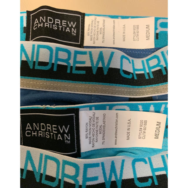 Andrew Christian(アンドリュークリスチャン)のAndrew Christian パンツ ２枚 Mサイズ 値下げ‼️ メンズのアンダーウェア(その他)の商品写真