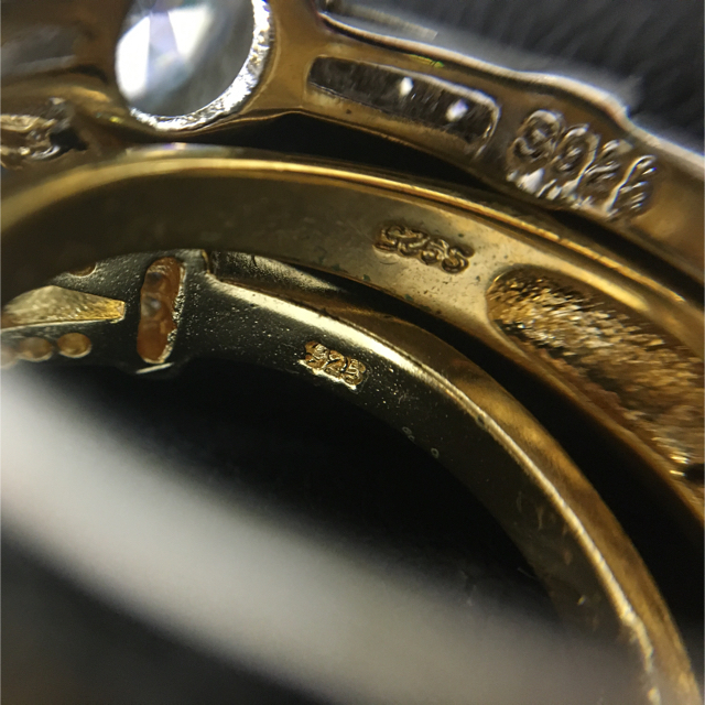 シルバー系色石リング まとめ レディースのアクセサリー(リング(指輪))の商品写真