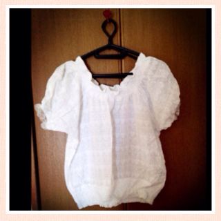 ヘザー(heather)のHeather♡ハート柄オフショルダー♡(カットソー(半袖/袖なし))