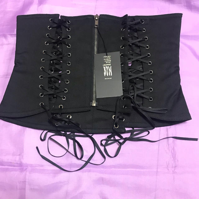 ブラックピース・ナウ　ロングコルセットベスト BPN 編み上げ付きビスチェ ブラックピースナウ BLACK PEACE NOW