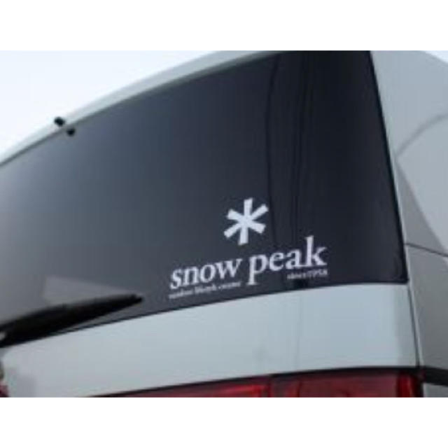 Snow Peak(スノーピーク)のスノーピーク(snow peak) ロゴステッカー NV004 正規品 スポーツ/アウトドアのスポーツ/アウトドア その他(その他)の商品写真