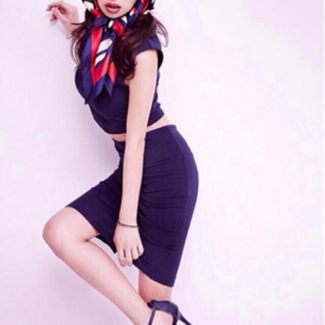 GYDA(ジェイダ)のGYDA♡美品♡ネイビー♡セットアップ♡スカート♡ レディースのレディース その他(セット/コーデ)の商品写真