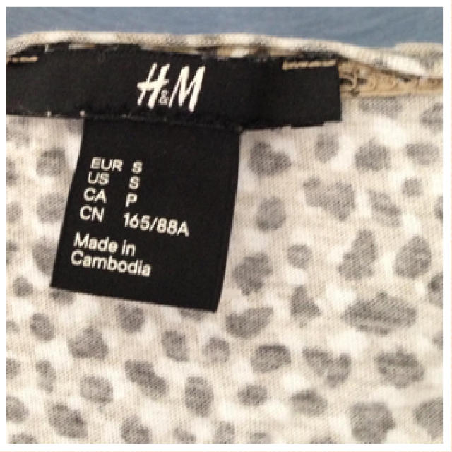 H&M(エイチアンドエム)のH&M豹柄Tシャツ レディースのトップス(Tシャツ(半袖/袖なし))の商品写真