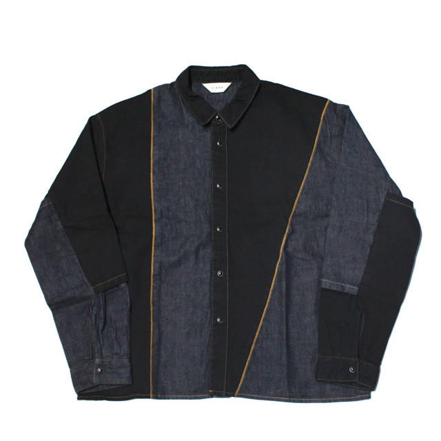 メンズjieda 19aw SWITCHING DENIM SHIRT USED