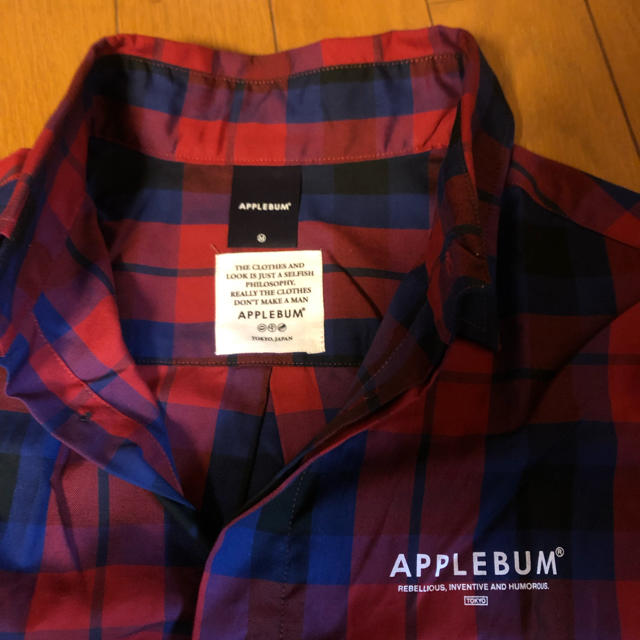 APPLEBUM(アップルバム)のAPPLE BUM チェックシャツ M Tシャツ アップルバム メンズのトップス(Tシャツ/カットソー(半袖/袖なし))の商品写真