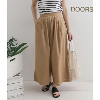 アーバンリサーチドアーズ(URBAN RESEARCH DOORS)の新品🍀今季 DOORS コットンボイルワイドパンツ(カジュアルパンツ)