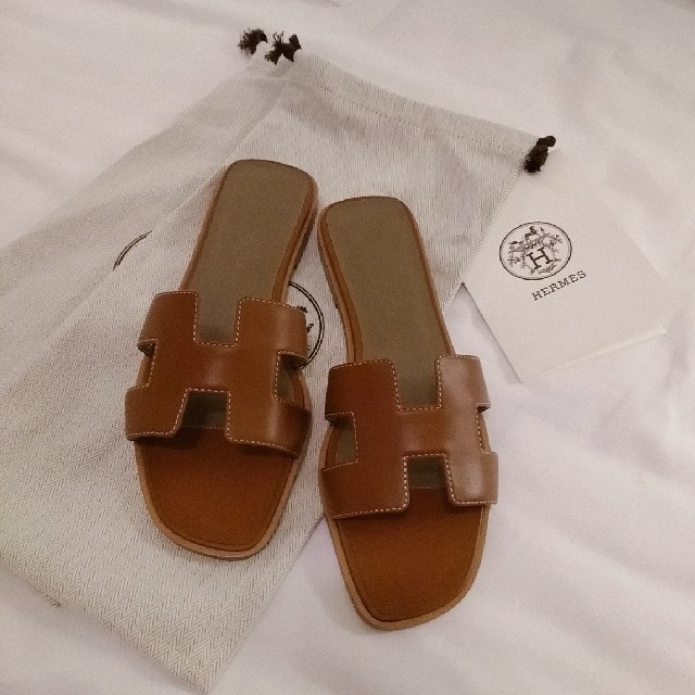 エルメス オラン✴️ゴールド 新品 サイズ37-