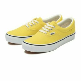 ヴァンズ(VANS)の最値定価5940円!新品!ﾊﾞﾝｽﾞ ｴﾗ高級ｽﾆｰｶｰ黄白ﾕﾆｾｯｸｽ24.5(スニーカー)