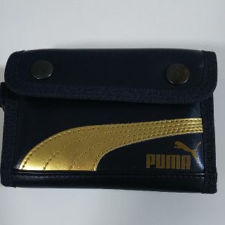 プーマ(PUMA)のプーマ ウォレット 財布 ネイビー×ゴールド(折り財布)