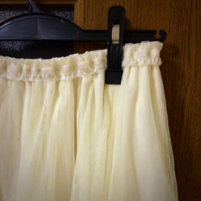 RETRO GIRL(レトロガール)の白チュールスカート レディースのスカート(ひざ丈スカート)の商品写真